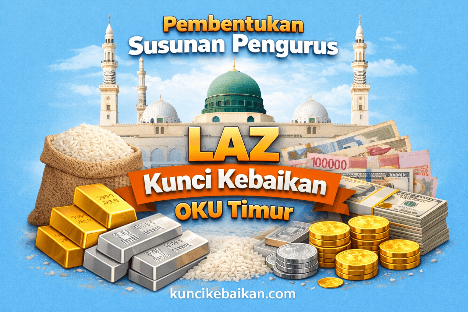 Pembentukan Susunan Pengurus LAZ Kunci Kebaikan OKU Timur